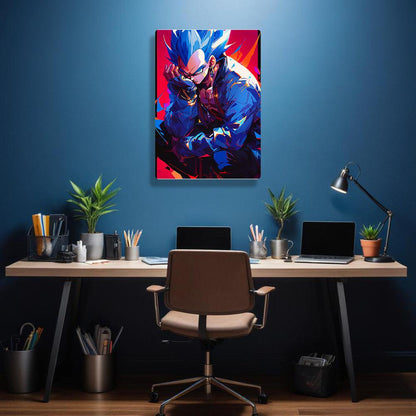 Vegeta - Dragon Ball - Metal Poster - Losstail - LOSSTAIL