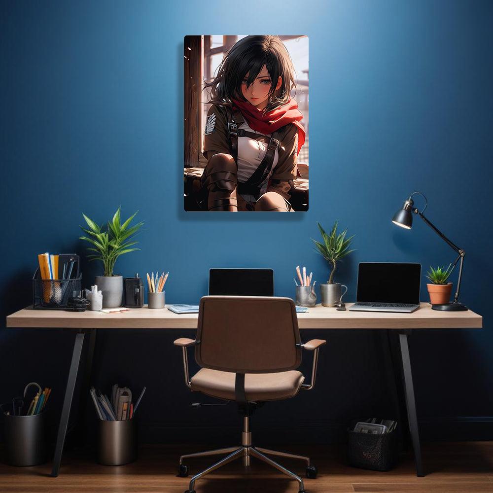 Mikasa Ackerman - Attack On Titan - Metal Poster - Losstail