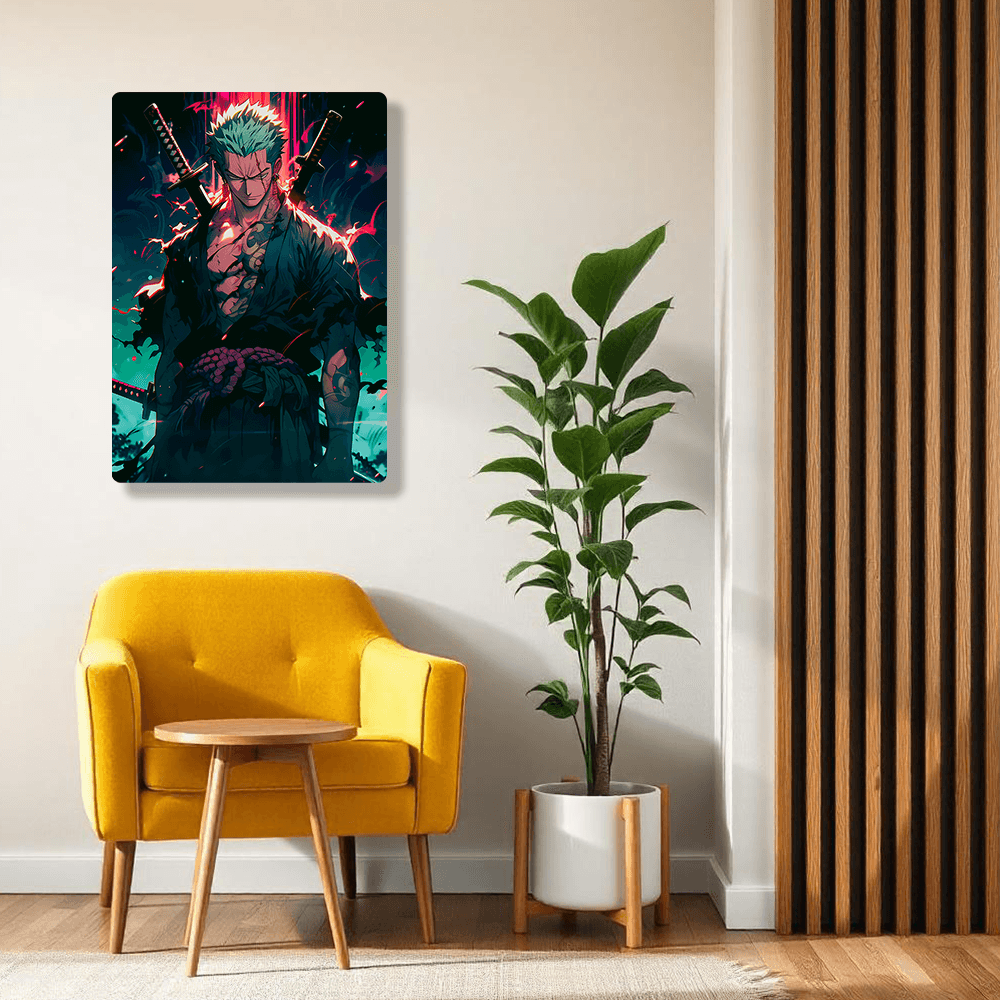 Roronoa Zoro - Onepiece - Metal Poster - Losstail.