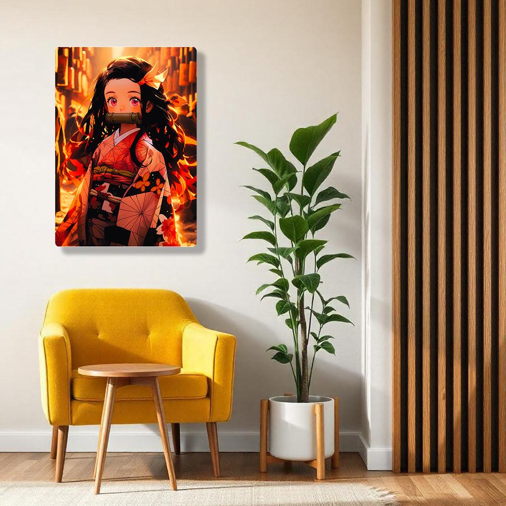 Nezuko Kamado - Demon Slayer - Metal Poster - Losstail - LOSSTAIL