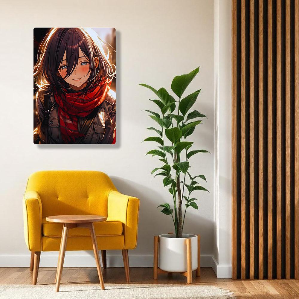 Mikasa Ackerman - Attack On Titan - Metal Poster - Losstail