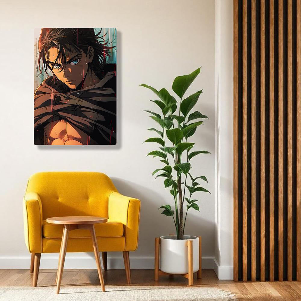 Eren Yeager - Attack On Titan - Metal Poster - Losstail