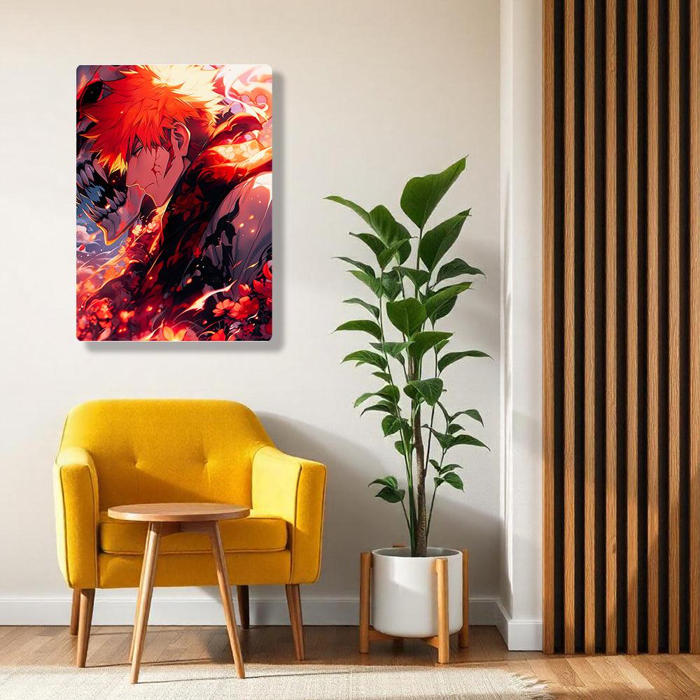 Ichigo Kurosaki - Bleach - Metal Poster - Losstail - LOSSTAIL