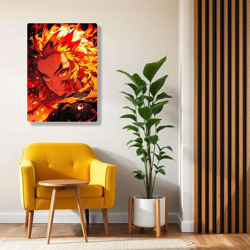 Kyojuro Rengoku - Demon Slayer - Metal Poster - Losstail - LOSSTAIL