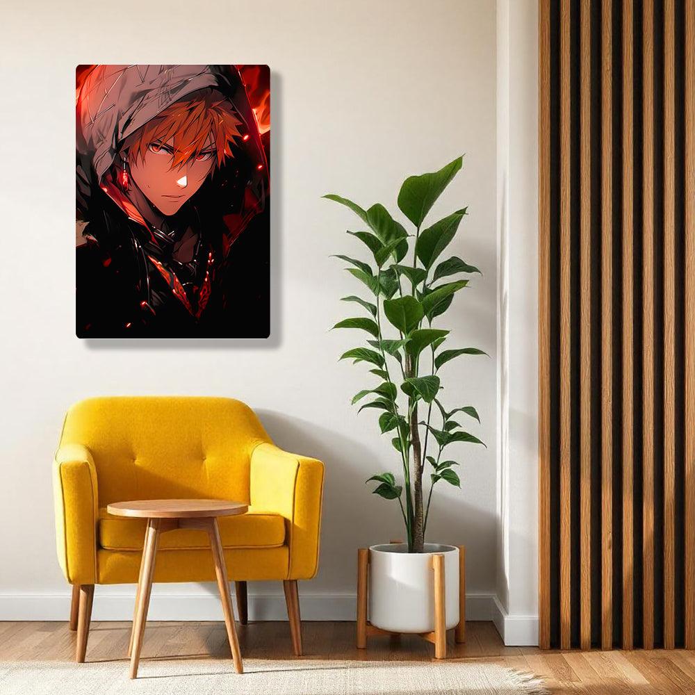 Ichigo Kurosaki - Bleach - Metal Poster - Losstail - LOSSTAIL