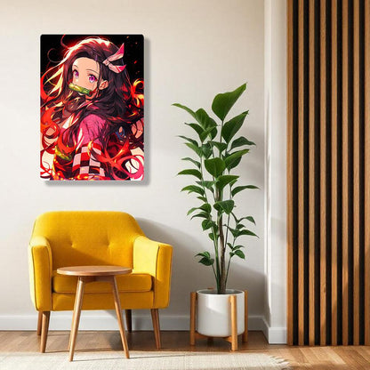 Nezuko Kamado - Demon Slayer - Metal Poster - Losstail - LOSSTAIL