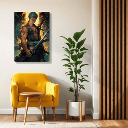 Roronoa Zoro - Onepiece - Metal Poster - Losstail.