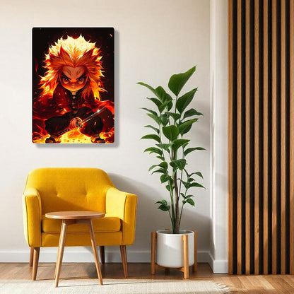 Kid Rengoku - Demon Slayer - Metal Poster - Losstail - LOSSTAIL