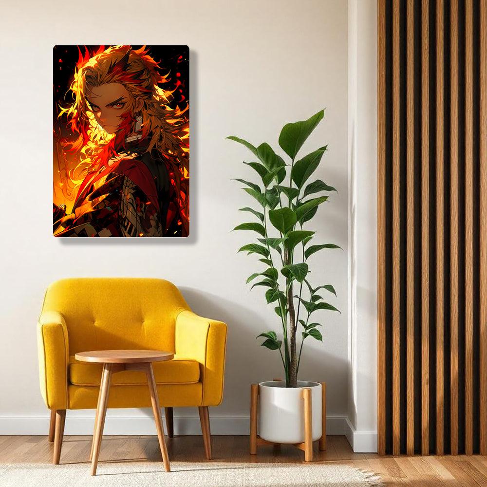 Kyojuro Rengoku - Demon Slayer - Metal Poster - Losstail - LOSSTAIL