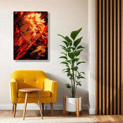 Kyojuro Rengoku - Demon Slayer - Metal Poster - Losstail - LOSSTAIL