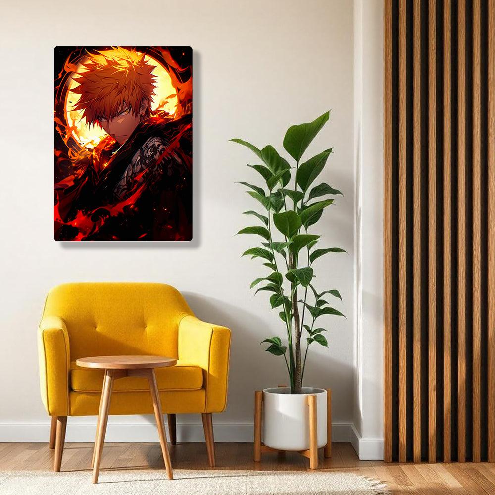 Ichigo Kurosaki - Bleach - Metal Poster - Losstail - LOSSTAIL