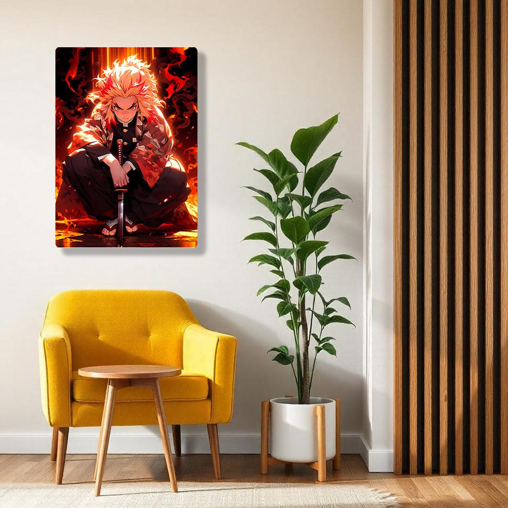 Kyojuro Rengoku - Demon Slayer - Metal Poster - Losstail - LOSSTAIL