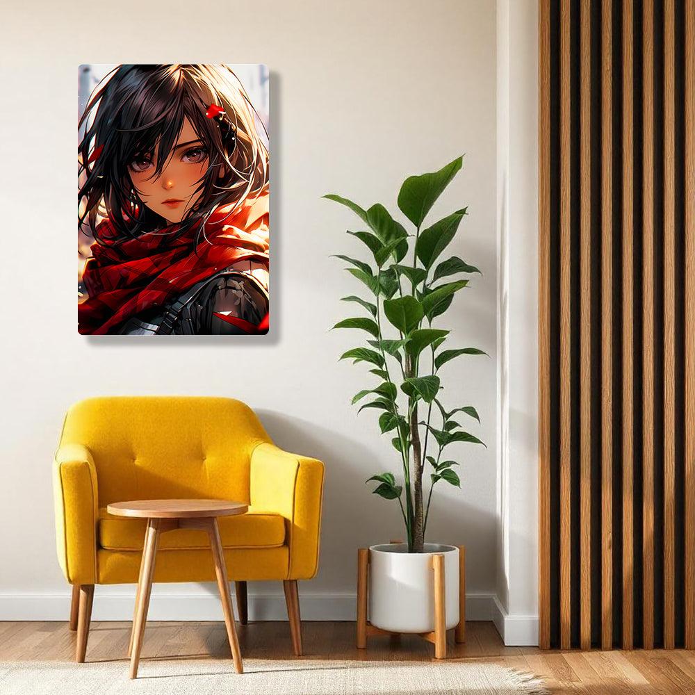 Mikasa Ackerman - Attack On Titan - Metal Poster - Losstail