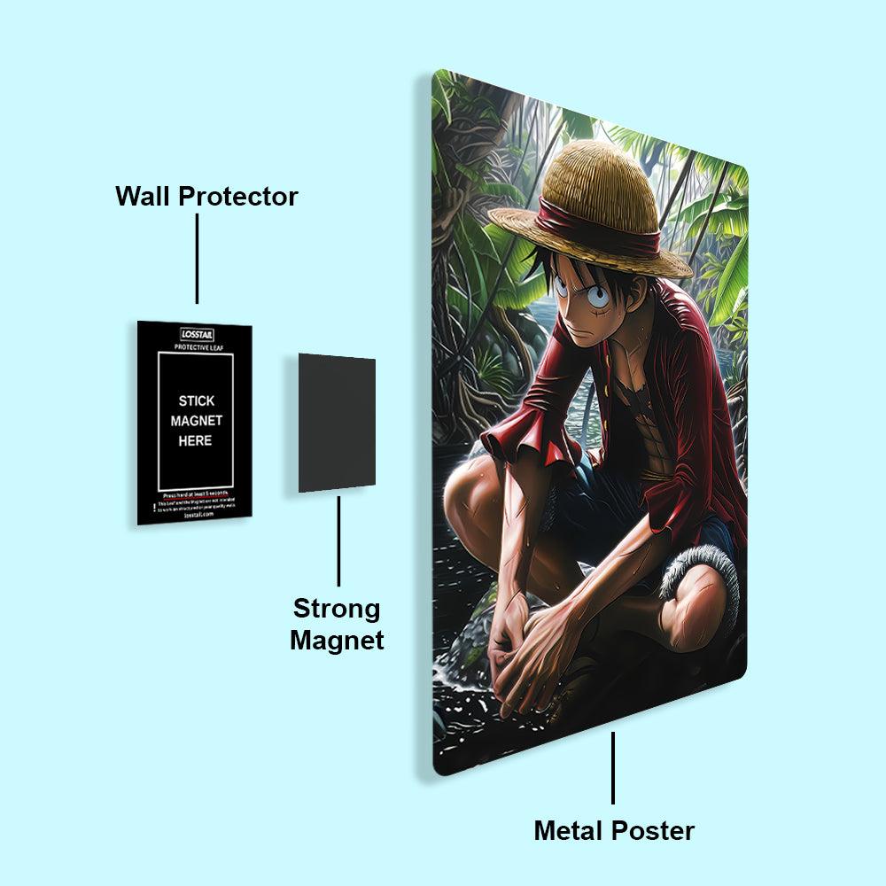 Monkey D Luffy - Onepiece - Metal Poster - Losstail.