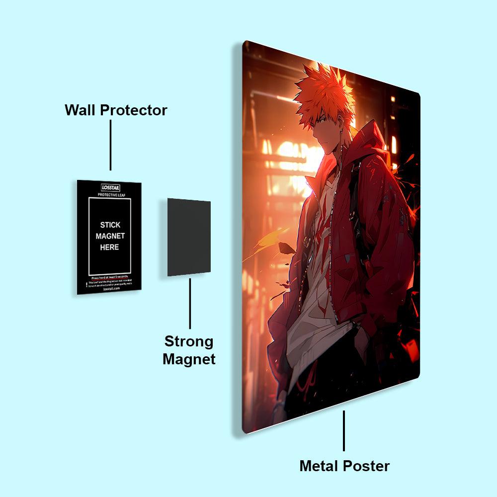 Ichigo Kurosaki - Bleach - Metal Poster - Losstail - LOSSTAIL