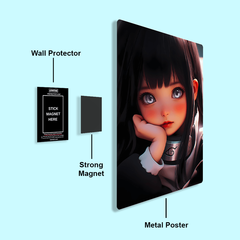 Kid Hinata - Naruto - Metal Poster - Losstail.