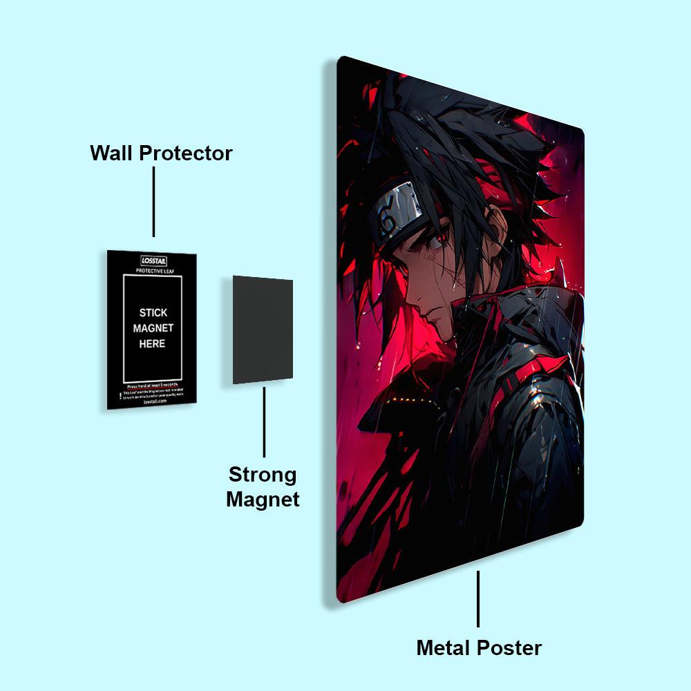 Sasuke Uchiha - Naruto - Metal Poster - Losstail