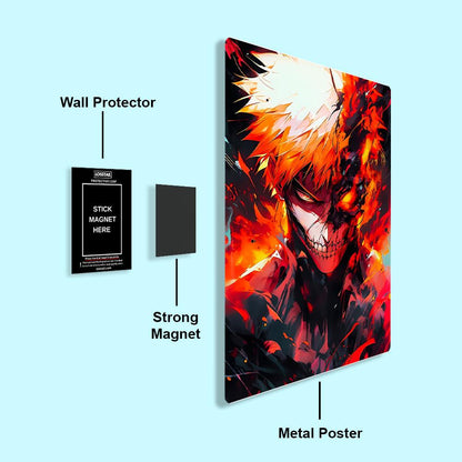 Ichigo Kurosaki - Bleach - Metal Poster - Losstail - LOSSTAIL