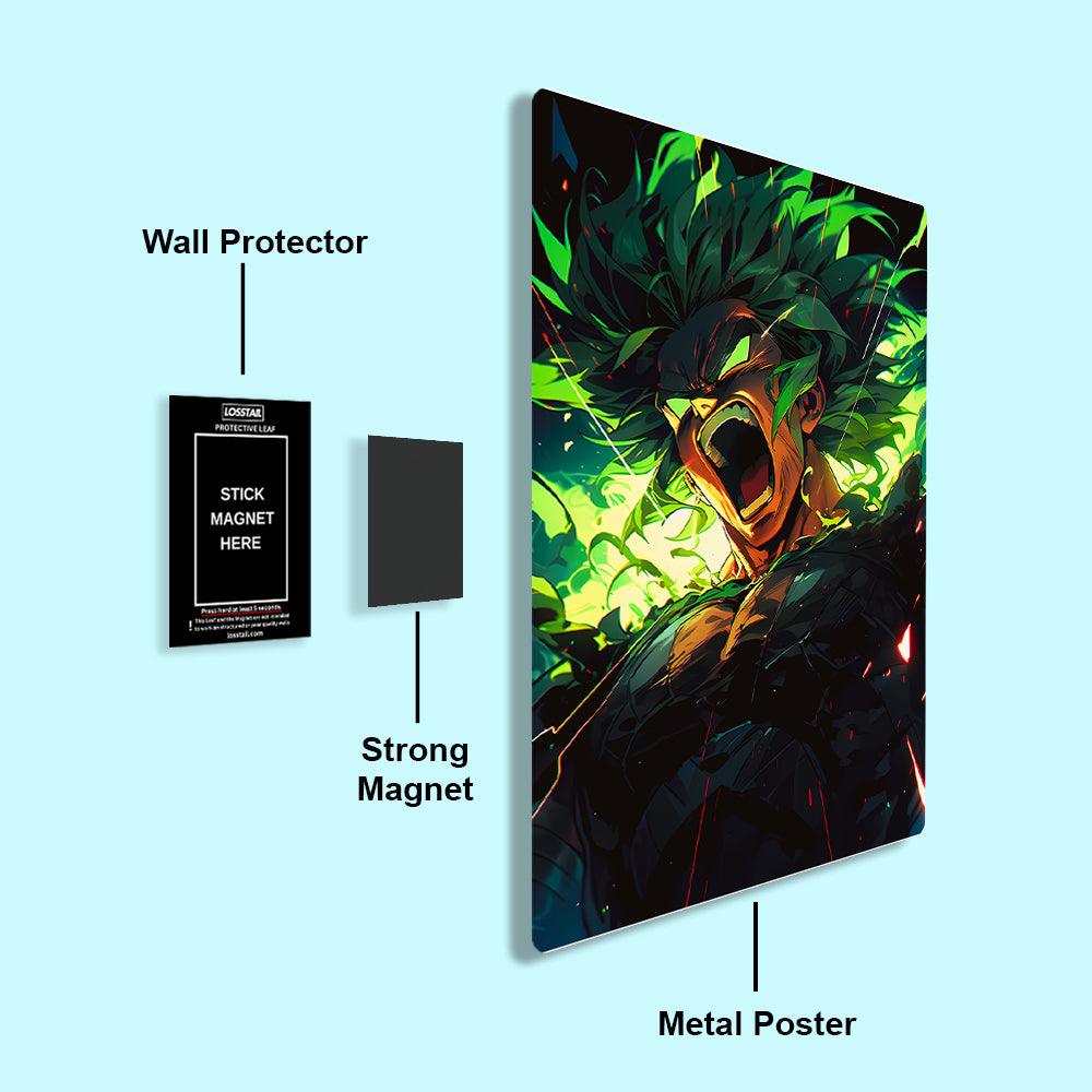 Broly - Dragon Ball - Metal Poster - Losstail - LOSSTAIL