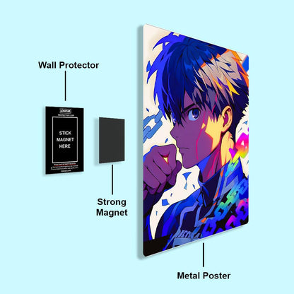 Yoichi Isagi - Blue Lock - Metal Poster - Losstail - LOSSTAIL