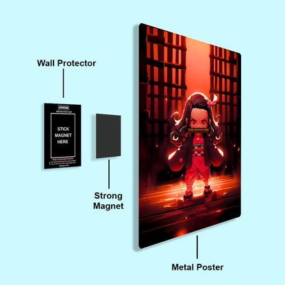 Nezuko Kamado - Demon Slayer - Metal Poster - Losstail - LOSSTAIL