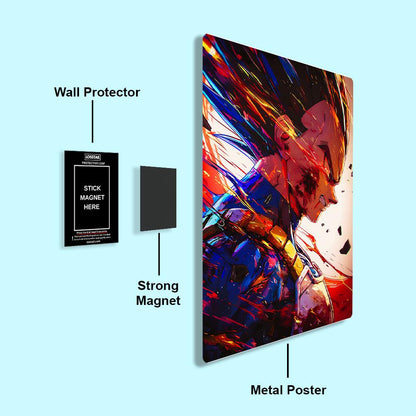 Vegeta - Dragon Ball - Metal Poster - Losstail - LOSSTAIL