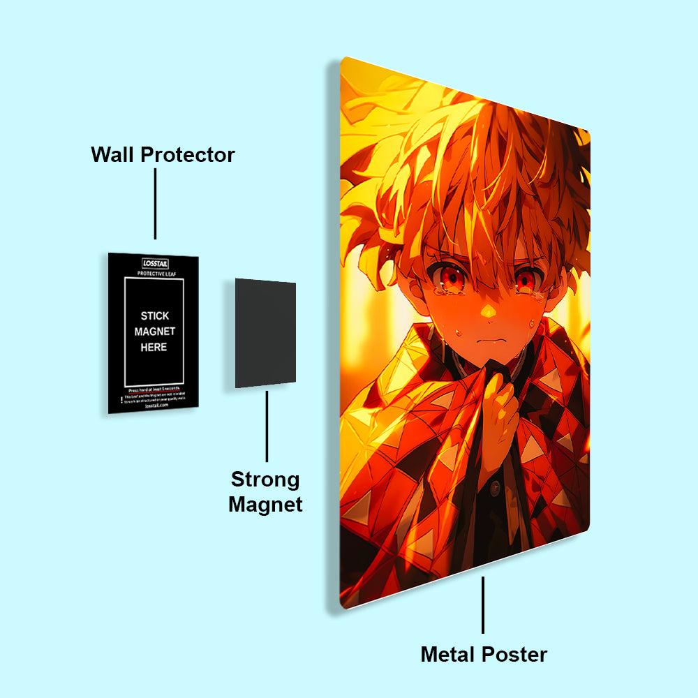 Kid Zenitsu - Demon Slayer - Metal Poster - Losstail - LOSSTAIL