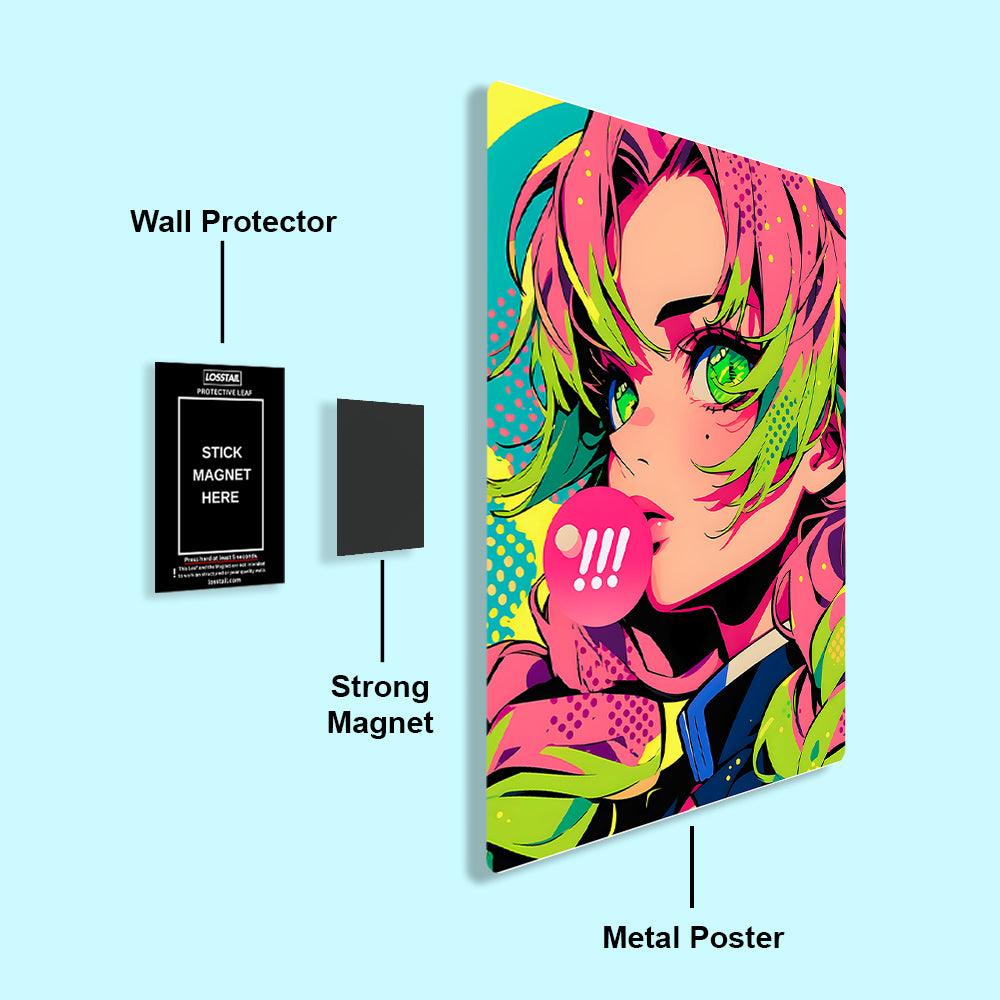 Mitsuri Kanroji- Demon Slayer - Metal Poster - Losstail - LOSSTAIL