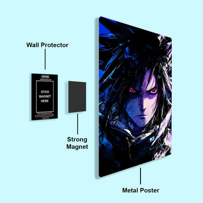 Sasuke Uchiha - Naruto - Metal Poster - Losstail