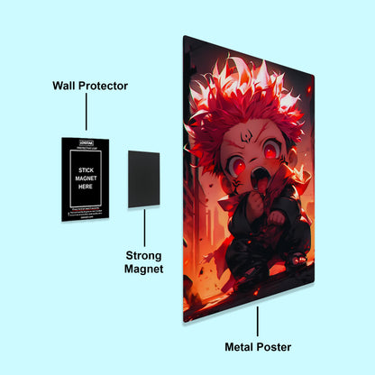 Sukuna - Jujutsu Kaisen - Metal Poster - Losstail