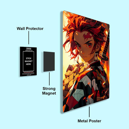 Tanjiro Kamado - Demon Slayer - Metal Poster - Losstail - LOSSTAIL