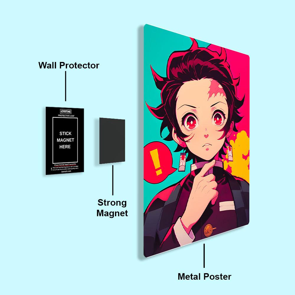 Tanjiro kamado - Demon Slayer - Metal Poster - Losstail - LOSSTAIL