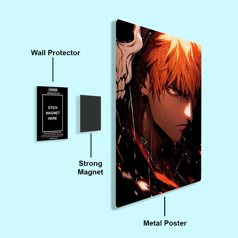 Ichigo Kurosaki - Bleach - Metal Poster - Losstail - LOSSTAIL