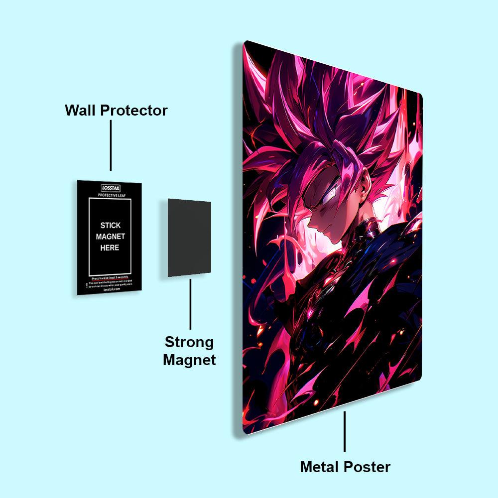 Super Saiyan Rose Goku Black - Dragon Ball - Metal Poster - Losstail - LOSSTAIL