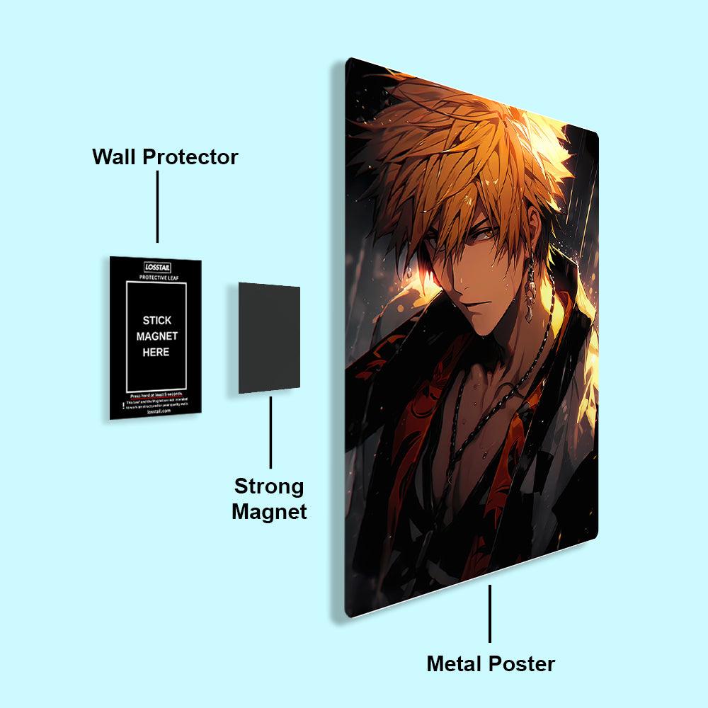 Ichigo Kurosaki - Bleach - Metal Poster - Losstail - LOSSTAIL