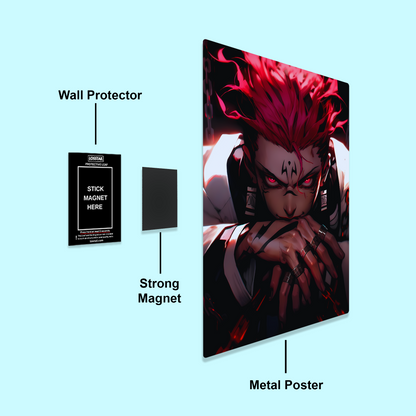 Satoru Gojo - Jujutsu Kaisen - Metal Poster - Losstail