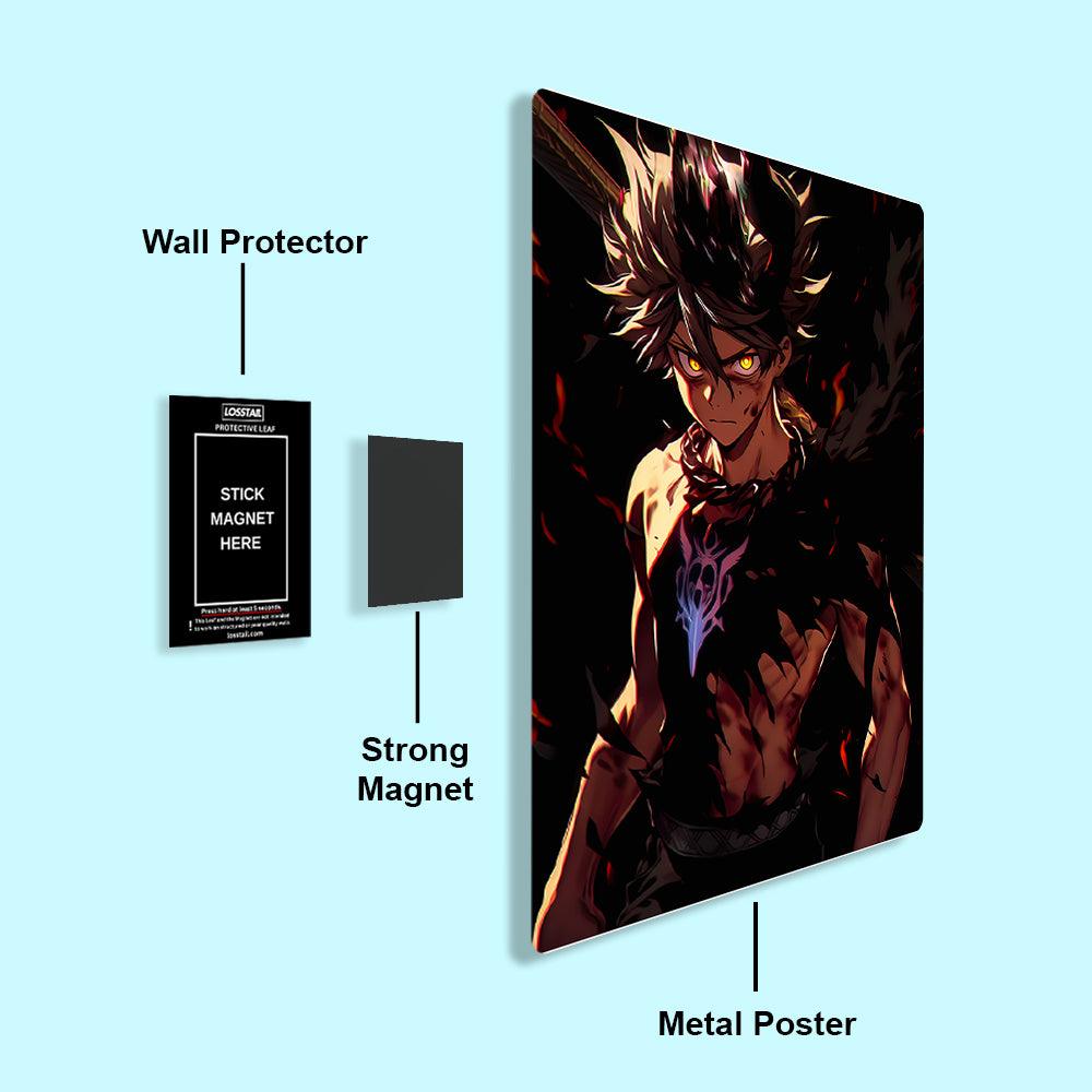 Asta - Black Clover - Metal Poster - Losstail - LOSSTAIL