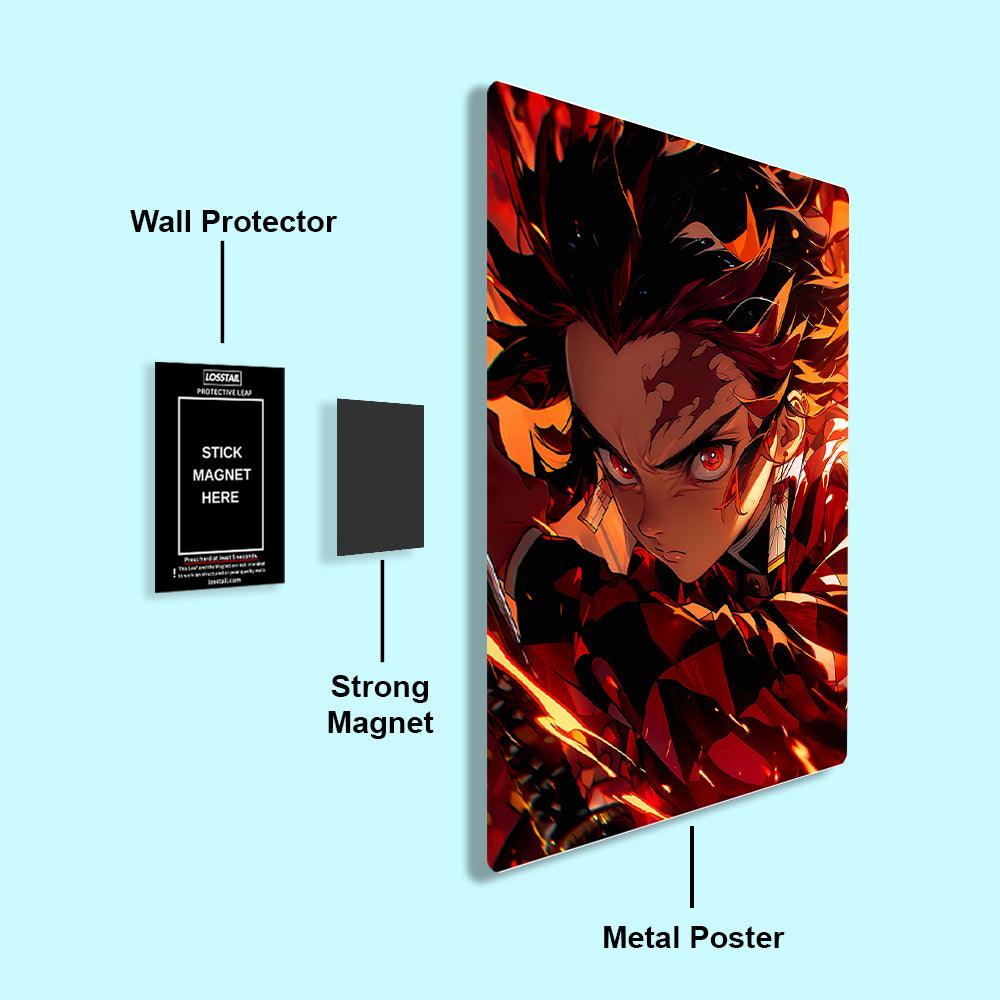 Tanjiro Kamado - Demon Slayer - Metal Poster - Losstail - LOSSTAIL