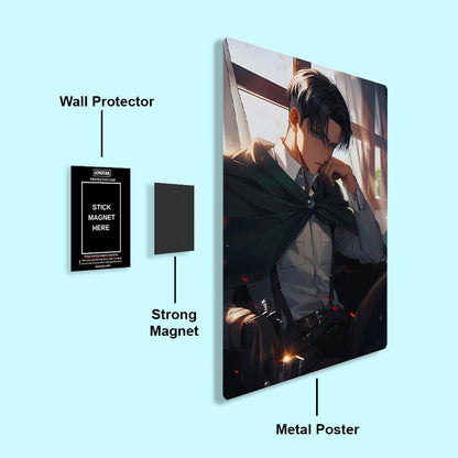 Levi Ackerman - Attack On Titan - Metal Poster - Losstail