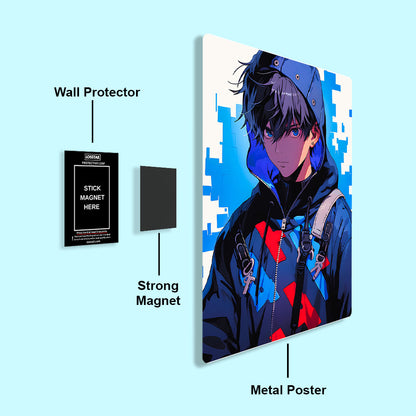 Yoichi Isagi - Blue Lock - Metal Poster - Losstail - LOSSTAIL