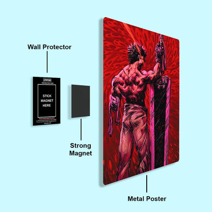 Guts - Berserk - Metal Poster - Losstail