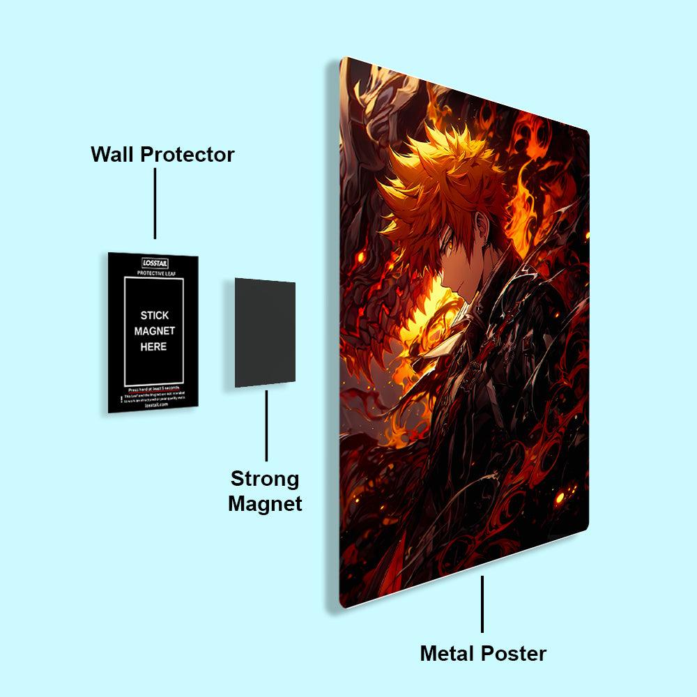 Ichigo Kurosaki - Bleach - Metal Poster - Losstail - LOSSTAIL