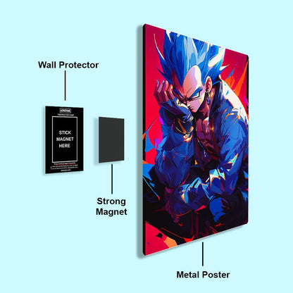 Vegeta - Dragon Ball - Metal Poster - Losstail - LOSSTAIL