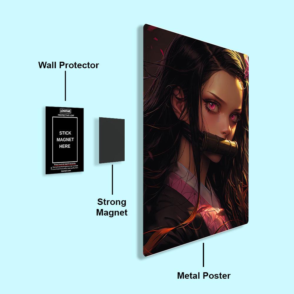 Nezuko Kamado - Demon Slayer - Metal Poster - Losstail - LOSSTAIL