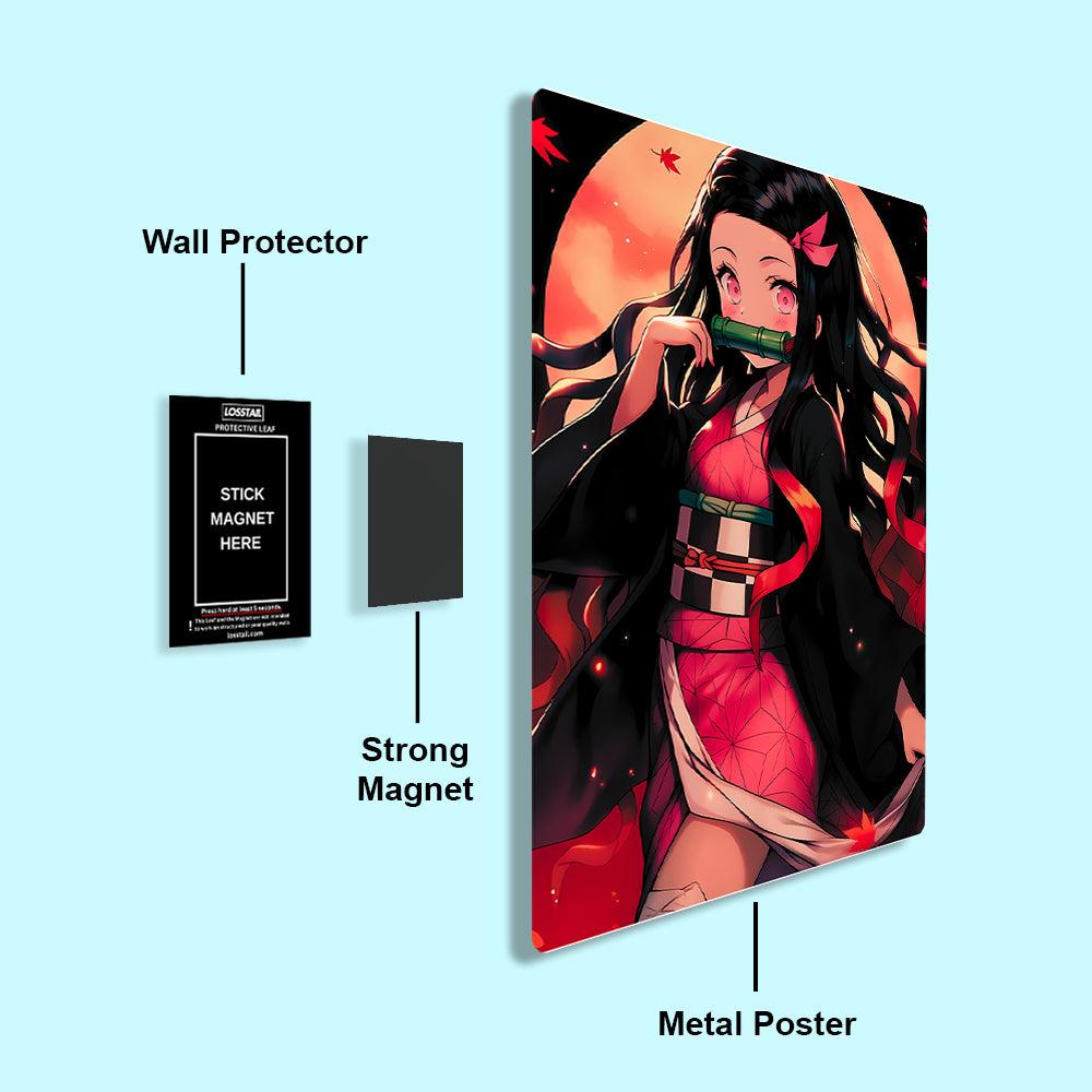 Nezuko Kamado - Demon Slayer - Metal Poster - Losstail - LOSSTAIL