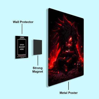 Kid Madara Uchiha - Naruto - Metal Poster - Losstail.