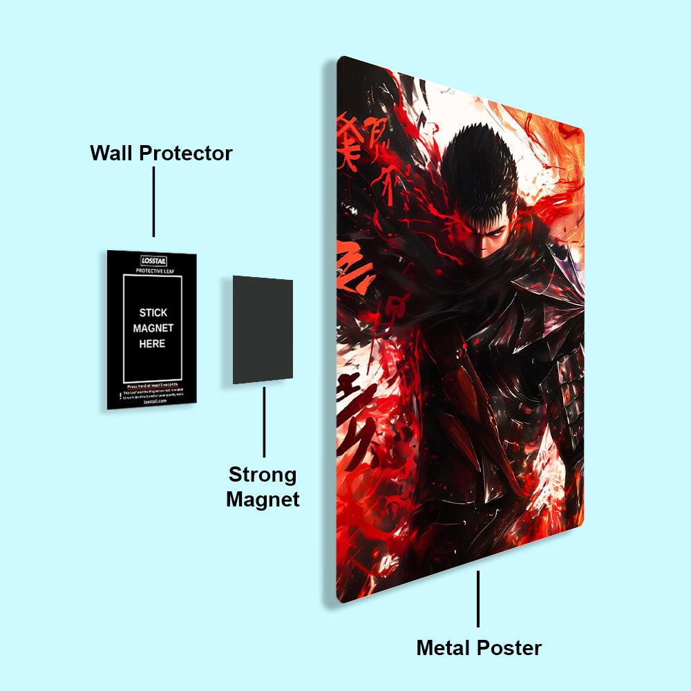 Guts  - Berserk - Metal Poster - Losstail