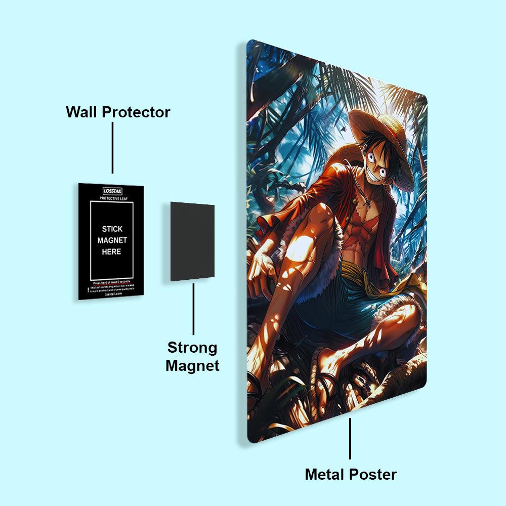 Monkey D Luffy - Onepiece - Metal Poster - Losstail.