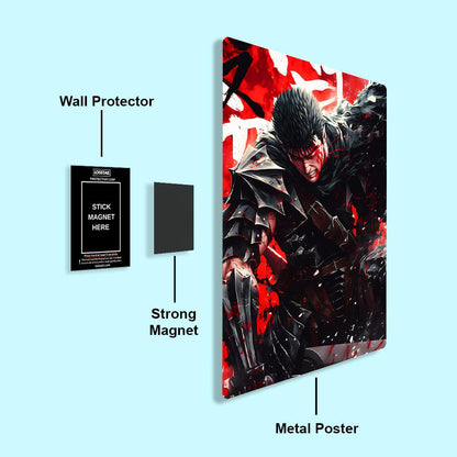 Guts - Berserk - Metal Poster - Losstail