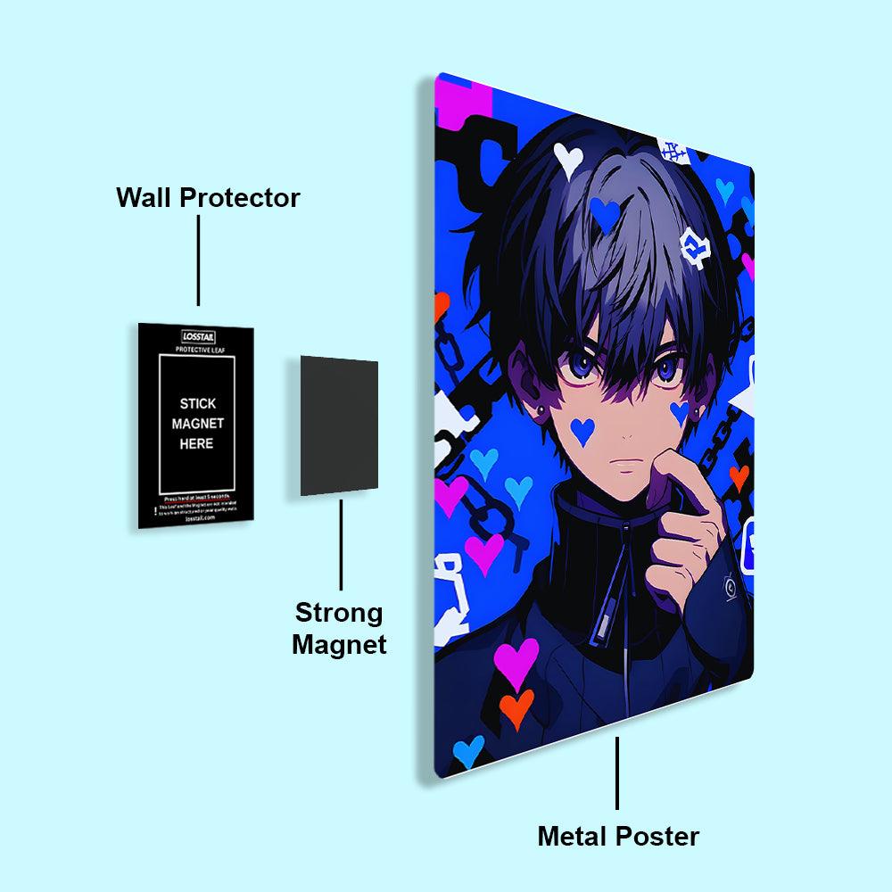 Yoichi Isagi - Blue Lock - Metal Poster - Losstail - LOSSTAIL